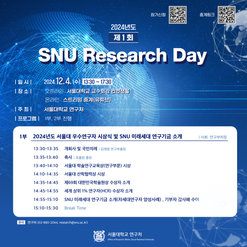 2024 제1회 SNU Research Day